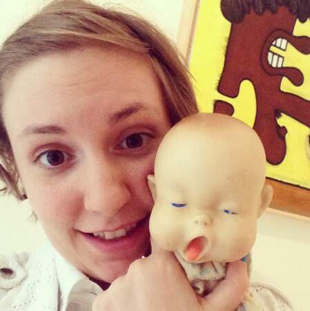 Lena Dunham, elle, est venue avec le bébé le plus bizarre du monde