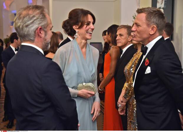 Kate Middleton et Sam Mendes face à Daniel Craig