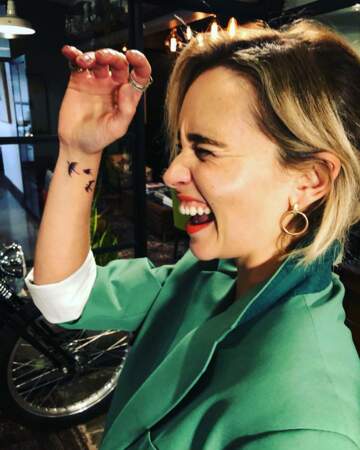 Emilia Clarke s'est fait tatouer les dragons de Daenerys sur le poignet
