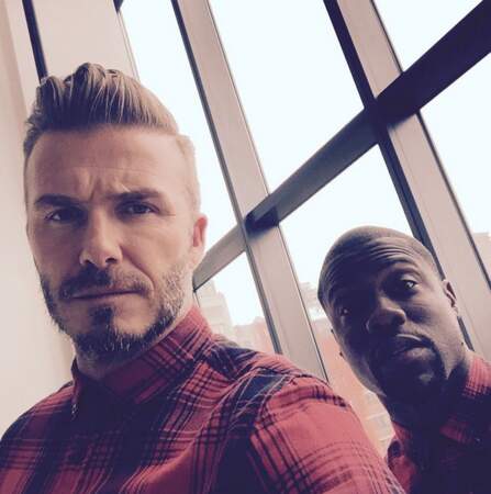 Allez, double plaisir : on se quitte avec ce selfie de David Beckham et l'humoriste Kevin Hart !