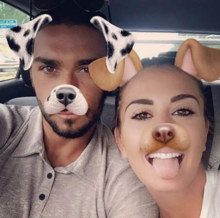 C'est l'amour fou pour Julien Guirado et Martika, même sur Snapchat. 