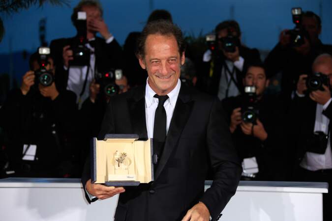 Vincent Lindon "et le premier prix de sa carrière" lors du 68e Festival de Cannes