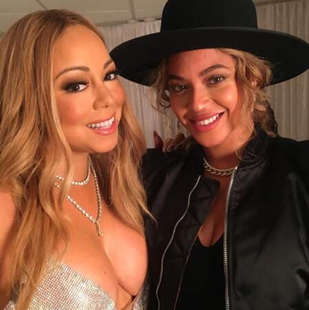 Quand deux divas se rencontrent, ça donne un selfie entre Mariah Carey et Beyoncé. 