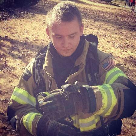 Blake est devenu pompier