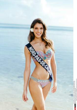 Iris Mittenaere, alors Miss Nord-Pas-de-Calais, s'est envolée pour Tahiti pour préparer Miss France 2016