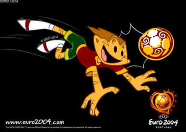 Kinas, pour l'Euro 2004 au Portugal, semble avoir attrapé la jaunisse...