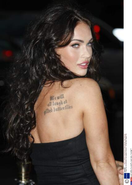 Megan Fox (New Girl) rêve de ressembler à Angelina Jolie. Pour les tatouages, c'est réussi !
