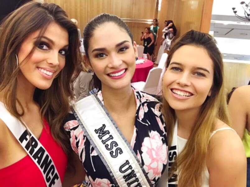 Ici avec Miss Univers et Miss Israël