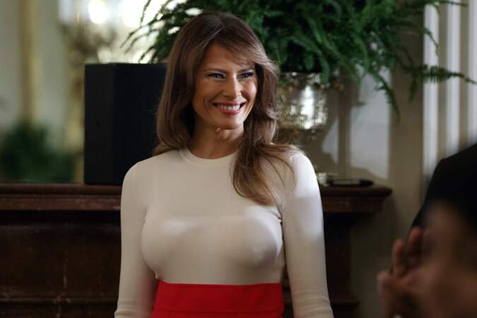… Melania Trump était tout sourire lors de cet événement à la Maison-Blanche