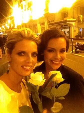 Marine Lorphelin et Sylvie Tellier se sont bien amusées à Cannes