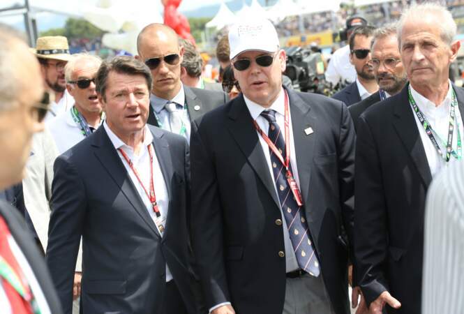 Le célèbre maire de Nice avait pris le temps d'accueillir le Prince Albert de Monaco 