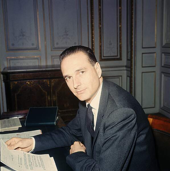 Jacques Chirac, jeune secrétaire d'Etat sous Pompidou en 1967