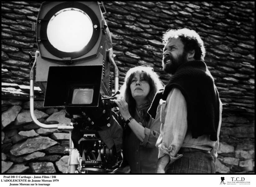 Sur le tournage de L'Adolescente (1979), sa deuxième réalisation