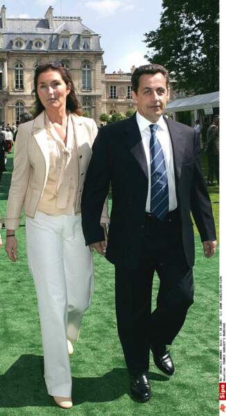 Sarkozy et sa première femme Cécilia ont aussi eu droit à leur caricature au cinéma