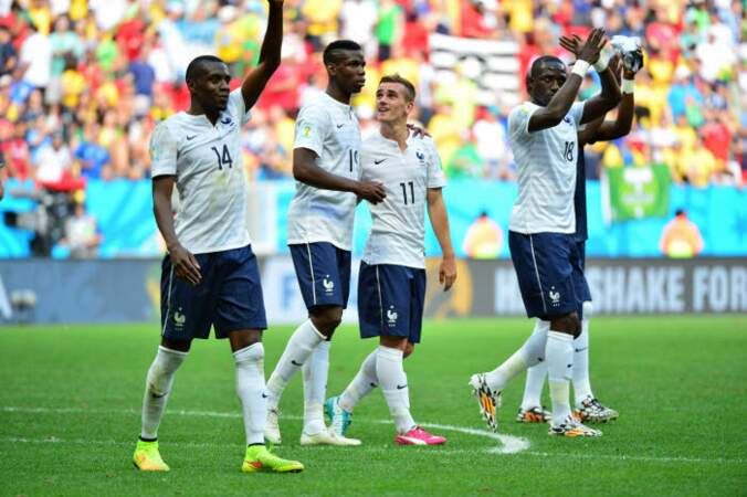 La joie de l'Equipe de France après le coup de sifflet final