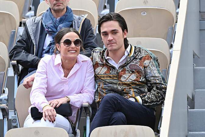 Capucine Anav et Alain-Fabien Delon, un duo tendre à Roland-Garros