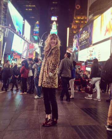 Et Daphné Bürki a posé à Times Square