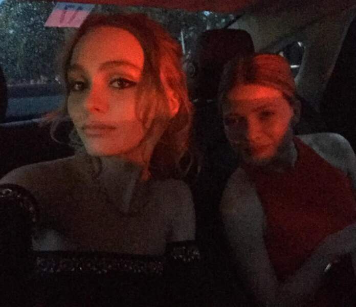 Petit selfie dans le taxi avec Mélanie Thierry avant d'aller présenter le film La Danseuse à Cannes !