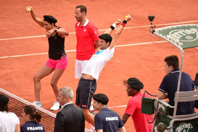 Christine Arron et Novak Djokovic déchaînés face à un Michael Llodra de marbre