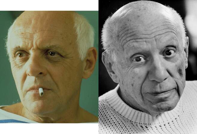 … Pablo Picasso, devant la caméra de James Ivory. Ressemblance ultra bluffante !