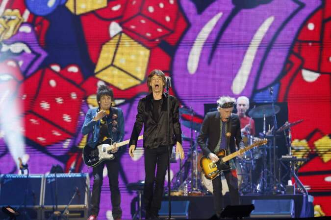 Les Rolling Stones en concert à Tokyo le 26 février 2014