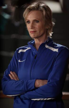 Sue, la terrible coach et ennemie de ce dernier dans Glee !