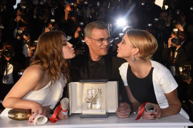 Un baiser pour Abdellatif Kechiche de la part Lea Seydoux et d'Adele Exarchopoulos !