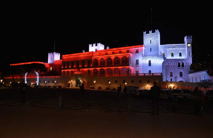 Le palais est illuminé pour rendre hommage aux enfants de Charlene et Albert II de Monaco