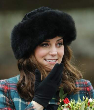 Kate Middleton avait misé sur un chapeau en fourrure 