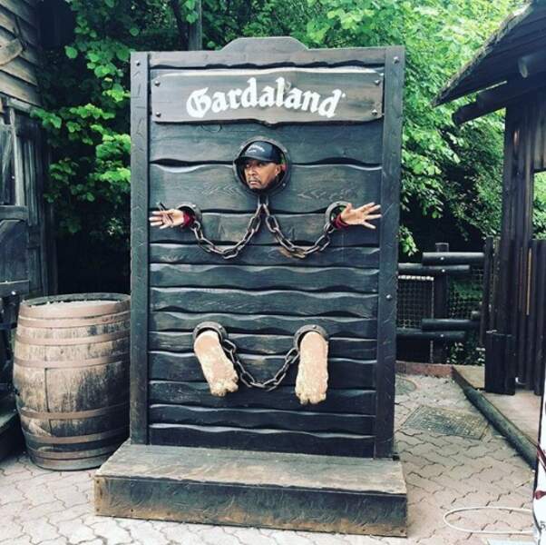 Soprano a fait un petit tour au parc d'attractions Gardaland en Italie. 