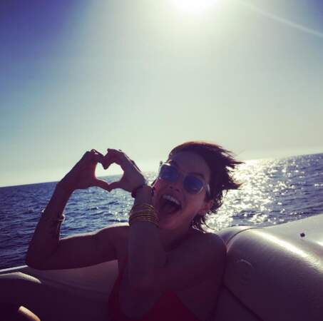 Vent + bateau = love pour Lena Headey (Game of Thrones). 