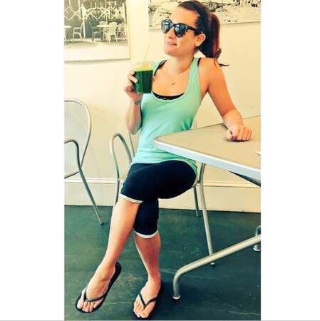 Lea Michele : sport, boissons fraîches.... Quelle hygiène de vie