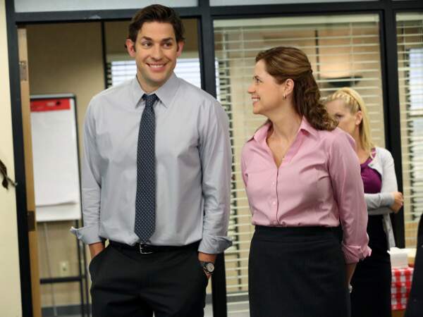Pam et Jim dans The Office