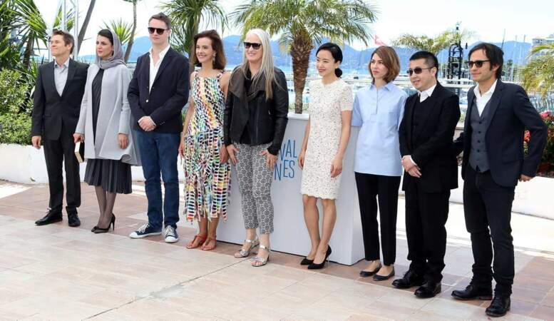 Jane Campion et les membres du jury du 67ème Festival de Cannes.