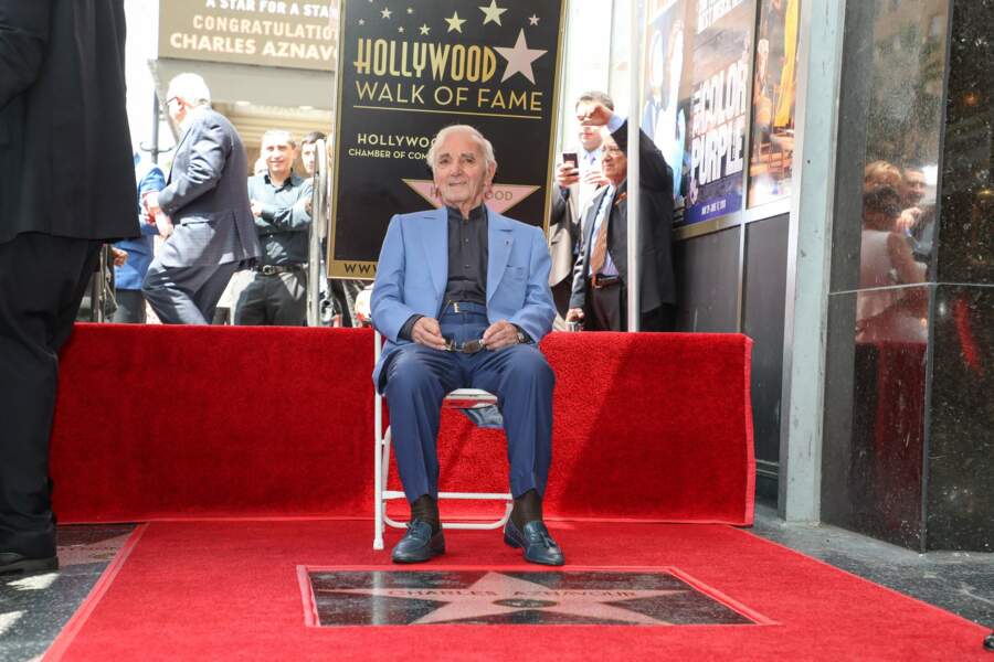 Charles Aznavour avait reçu son étoile à Hollywood en août 2017