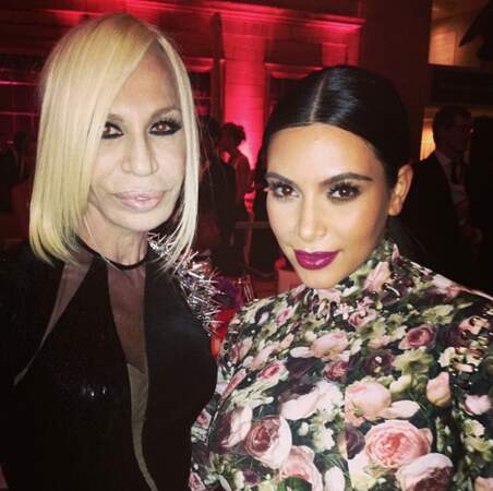 Avec Donatella Versace.