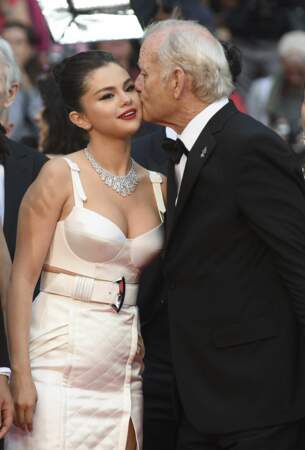 Joli moment de tendresse pour Selena Gomez et Bill Murray