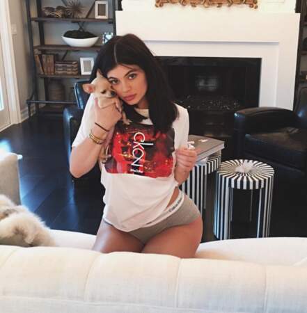 Kylie Jenner a enfilé son plus beau slip. 