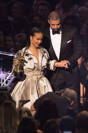 Les chanteurs Drake et Rihanna, en couple depuis cette année. 