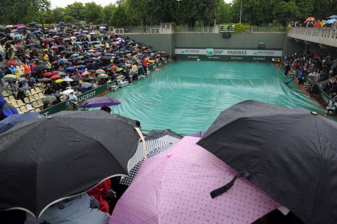 La pluie, encore une fois, star de Roland-Garros.