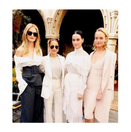 Une brochette de filles classes : Rosie Huntington-Whiteley, Nicole Richie, Katy Perry et Amber Valletta. 