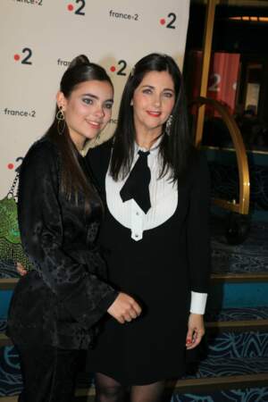 Cristiana Reali et sa fille avec Francis Huster Toscane 