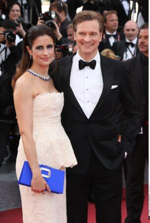 Colin Firth et sa femme Livia, sur le tapis rouge pour Loving, de Jeff Nichols