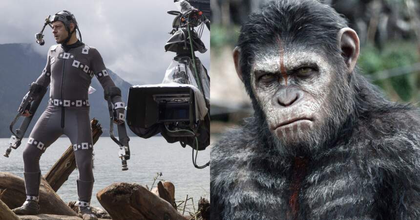 Andy Serkis en César adulte pour La planète des singes : l’affrontement (2014) de Matt Reeves