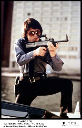 À Hong Kong, c'était le jeune Jackie Chan qui faisait la loi (ici dans Le Flic de Honk Kong, 1985)