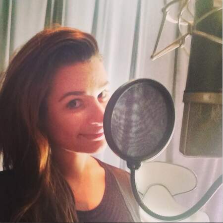 ... Lea Michele, elle, retourne en studio ! 