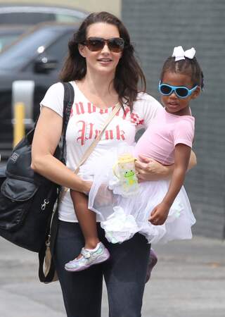 Kristin Davis avec sa fille adoptive Gemma Rose