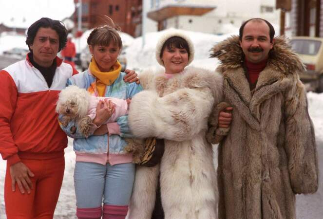 Dans les Bronzés font du ski, Josiane Balasko incarne Nathalie, une femme néo-bourgeoise (1979)
