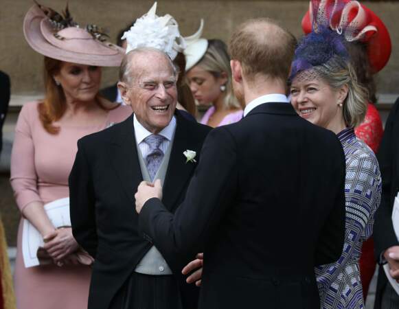 Harry s'est également montré très complice avec son grand-père le prince Philip