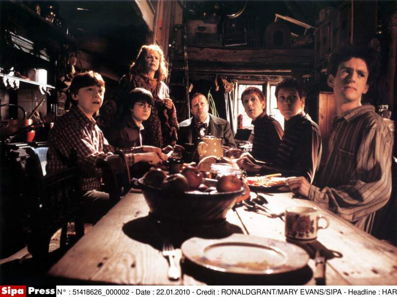 Les Weasley au (quasi) complet... Chris Rankin (à droite) incarnait Percy, le plus discipliné de la famille